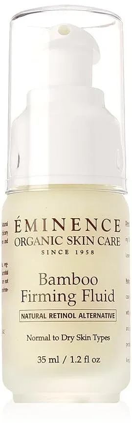Bottle of Éminence Organic Skin Care Bamboo Firming Fluid.